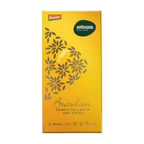 Dunkle Vollmilch Schokolade Brasilien 50% 80g från Naturata