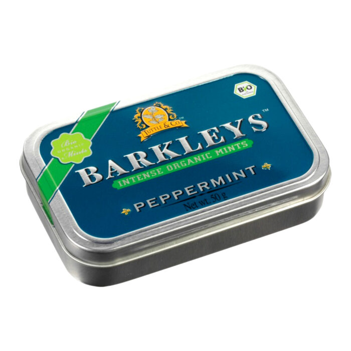 Barkleys tablettask pepparmint 50g från Tuttle & Co