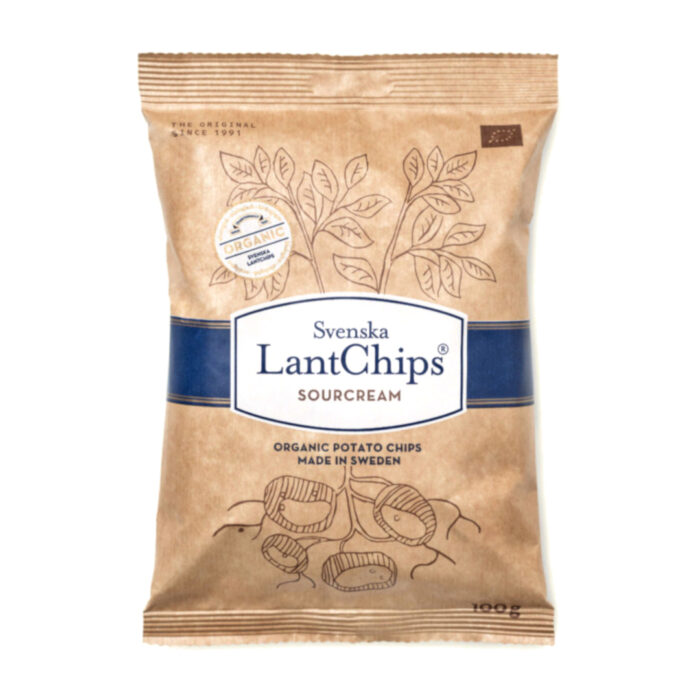 Lantchips sourcream 100g från Svenska Lantchips