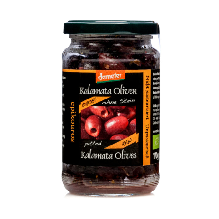 Kalamata utan kärna Raw 170g från Epikouros