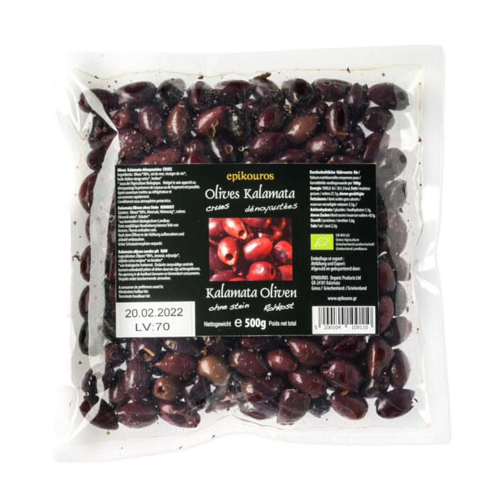 Kalamata utan kärna Raw 500g från Epikouros